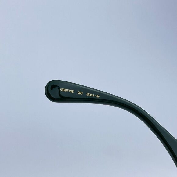 NEW Gucci GG0713S 006 Black Green Gray Gradient Oversized Woman Sunglasses - Picture 11 of 11